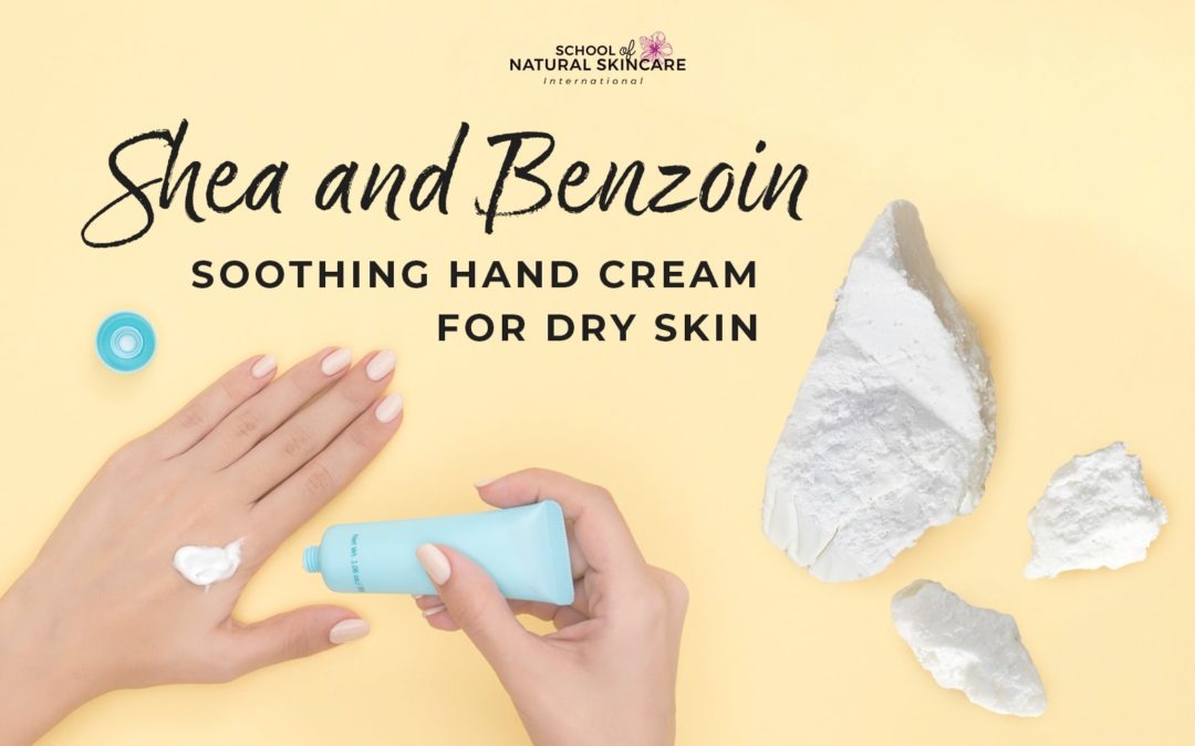 Shea and benzoin soothing hand cream for dry skin