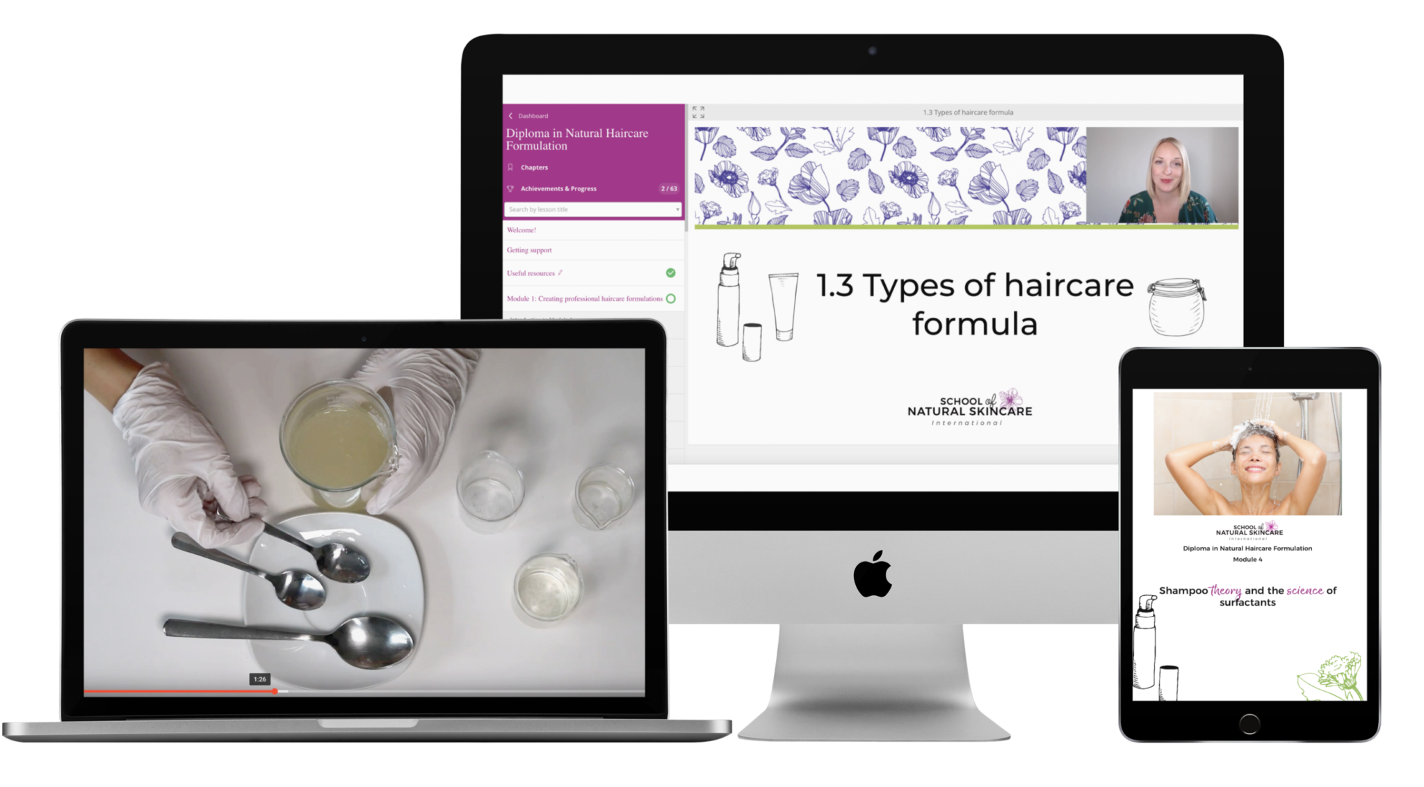 Diploma in Natural Haircare Formulation