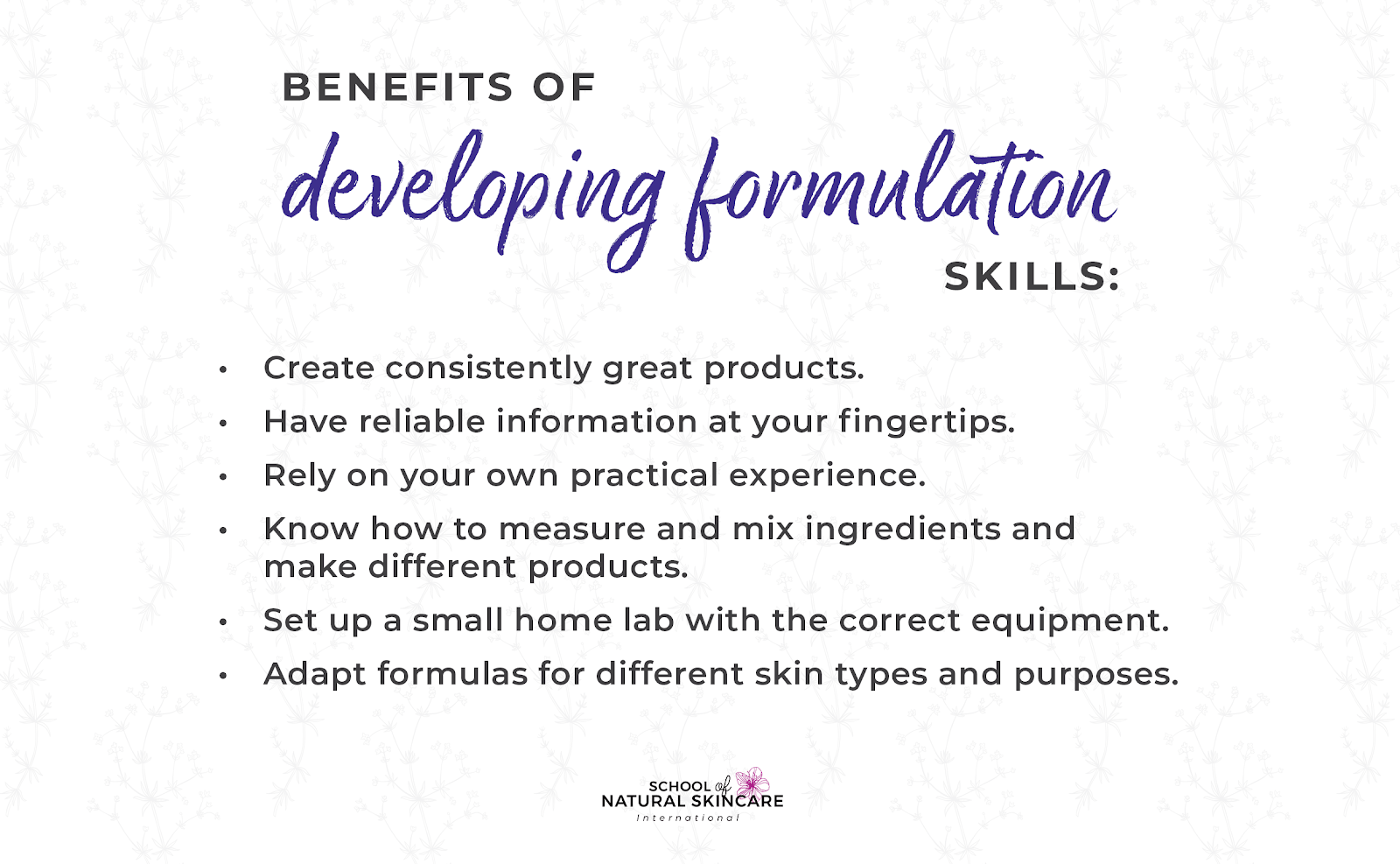 Make Your Own Cosmetics - Our Diploma Course Isn’t Just for Businesses! Skincare Formulation 